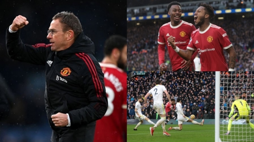 Pha thay người đỉnh cao của Ralf Rangnick giúp MU đả bại Leeds